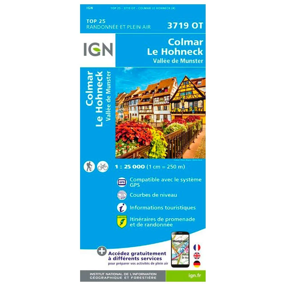 Carte IGN 3719OT Colmar, Le Hohneck, Vallée De Munster 3 Carte IGN 3719OT Colmar, Le Hohneck, Vallée De Munster