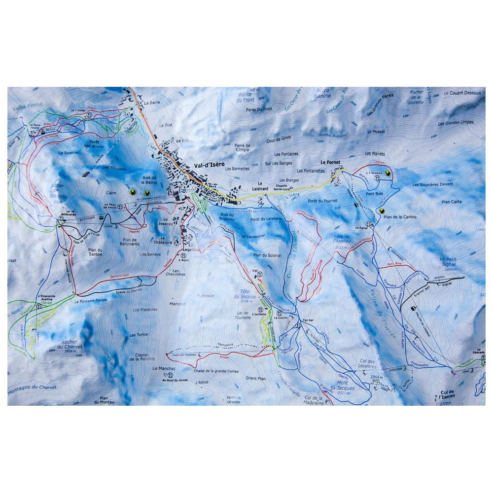 Carte 3D Deniveles Carte Des Pistes Tignes - Val D'isere 4 Carte 3D Deniveles Carte Des Pistes Tignes - Val D'isere – Image 2