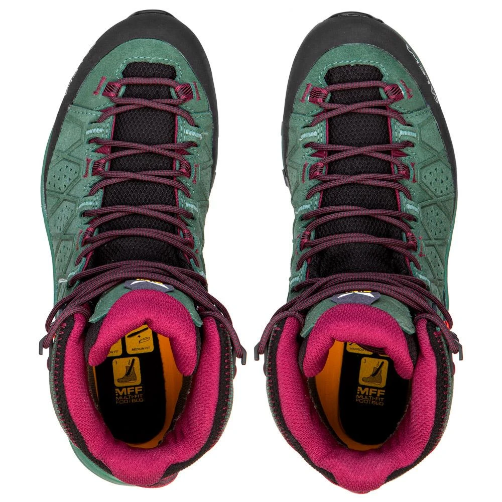 Chaussures De Randonnée Salewa Alp Trainer 2 Mid GTX Wmn Duck Green Rhododendon 8 Chaussures De Randonnée Salewa Alp Trainer 2 Mid GTX Wmn Duck Green Rhododendon – Image 6