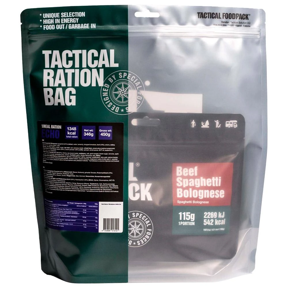 Repas Lyophilisé Tactical Foodpack Ration Echo 3 Repas Lyophilisé Tactical Foodpack Ration Echo