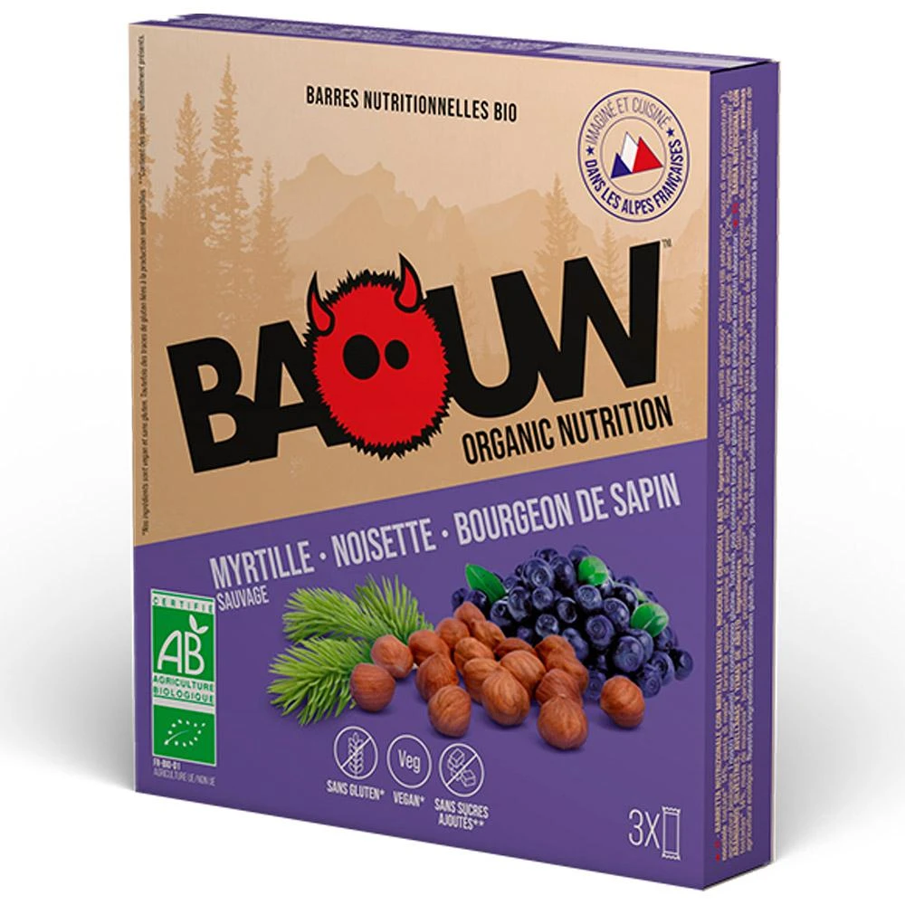 Barre Energétique Baouw Barres Energétiques Bio X3 Myrtille Sauvage - Noisette - Bourgeon De Sapin 4 Barre Energétique Baouw Barres Energétiques Bio X3 Myrtille Sauvage - Noisette - Bourgeon De Sapin – Image 2