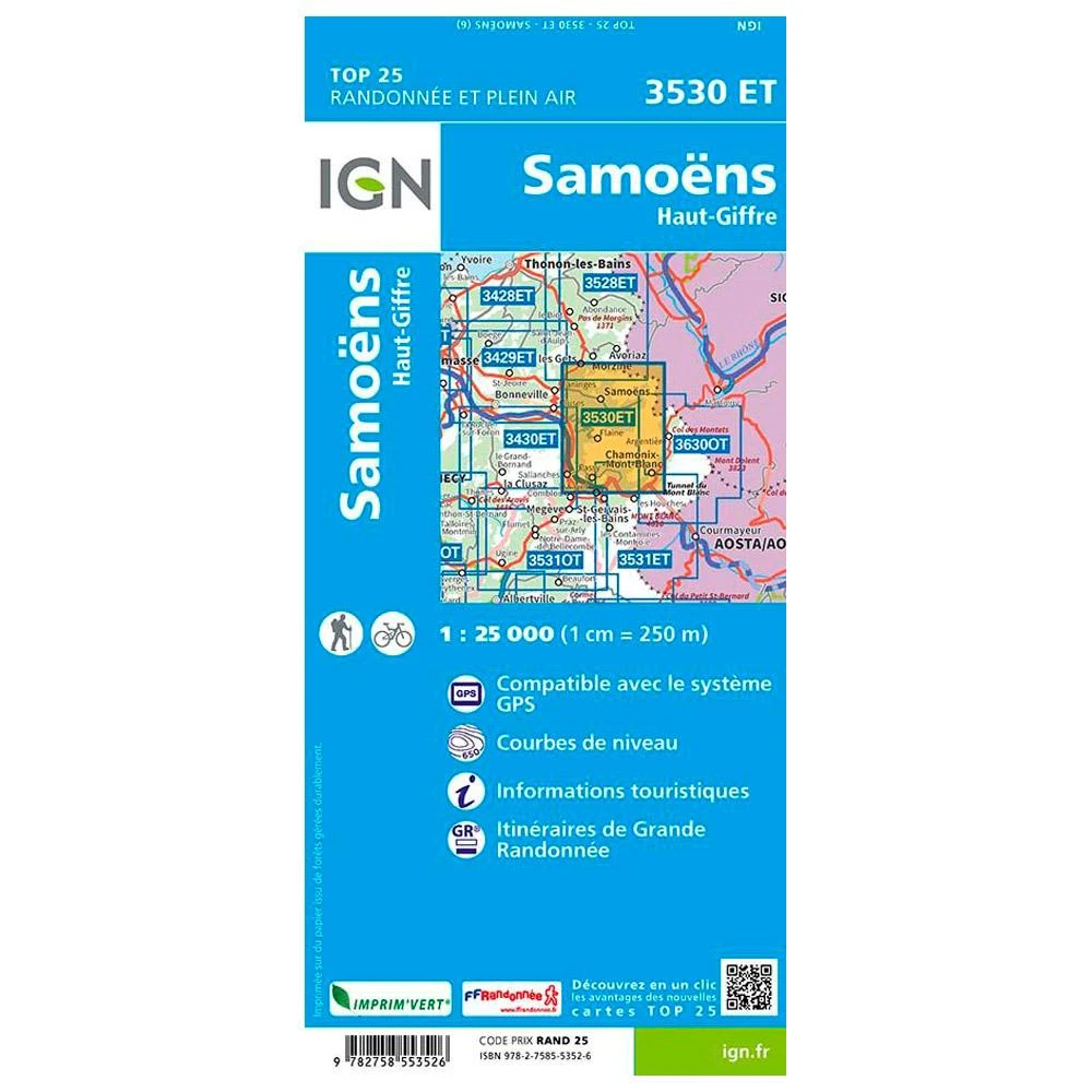 Carte IGN 3530ET 6 Samoens Haut Giffre 4 Carte IGN 3530ET 6 Samoens Haut Giffre – Image 2