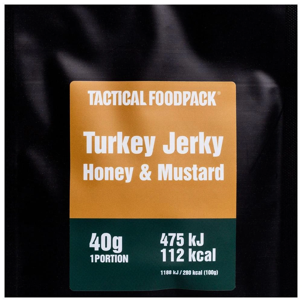 Repas Lyophilisé Tactical Foodpack Jerky De Dinde Au Miel Et à La Moutarde 40g 4 Repas Lyophilisé Tactical Foodpack Jerky De Dinde Au Miel Et à La Moutarde 40g – Image 2
