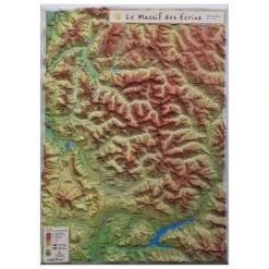 Carte 3D Geo Relief Le Massif Des Ecrins