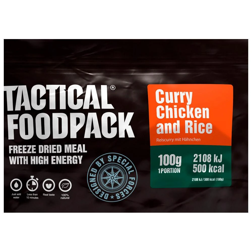 Repas Lyophilisé Tactical Foodpack Curry De Poulet Et Riz 100g 4 Repas Lyophilisé Tactical Foodpack Curry De Poulet Et Riz 100g – Image 2