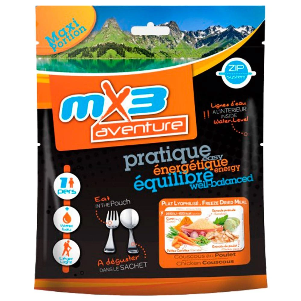 Repas Lyophilisé MX3 Couscous Au Poulet 3 Repas Lyophilisé MX3 Couscous Au Poulet