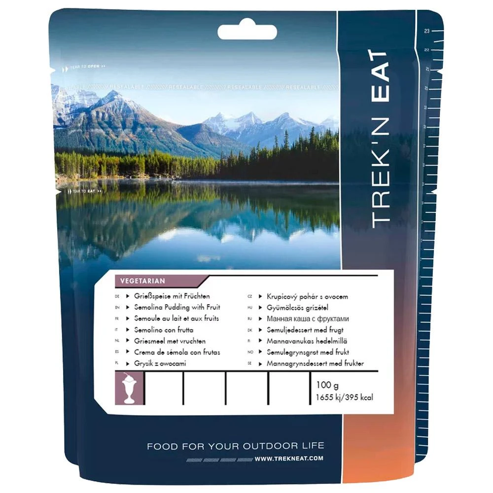 Repas Lyophilisé Trek'n Eat Semoule Au Lait Et Aux Fruits 3 Repas Lyophilisé Trek'n Eat Semoule Au Lait Et Aux Fruits