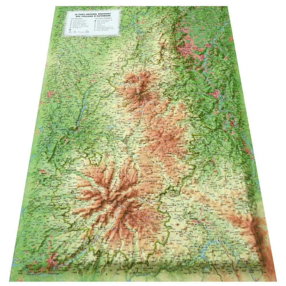 Carte 3D 3DMAP Le Parc Naturel Régional Des Volcans D'Auvergne 4 Carte 3D 3DMAP Le Parc Naturel Régional Des Volcans D'Auvergne – Image 2