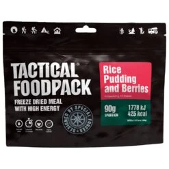 Repas Lyophilisé Tactical Foodpack Riz Au Lait Et Aux Baies 90g