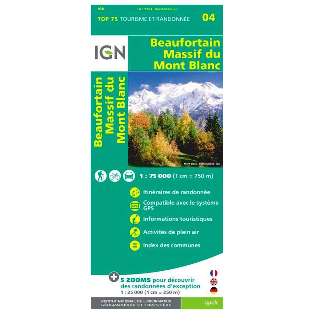 Carte IGN Beaufortain Massif Du Mont Blanc 3 Carte IGN Beaufortain Massif Du Mont Blanc