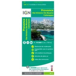 Carte IGN Provence Sainte Victoire St Baume Calanques