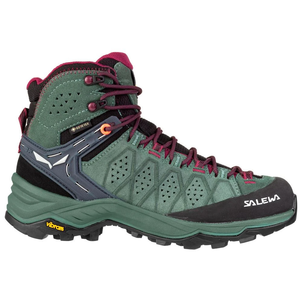 Chaussures De Randonnée Salewa Alp Trainer 2 Mid GTX Wmn Duck Green Rhododendon 4 Chaussures De Randonnée Salewa Alp Trainer 2 Mid GTX Wmn Duck Green Rhododendon – Image 2