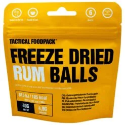Repas Lyophilisé Tactical Foodpack Boules Au Rhum Lyophilisées 40g