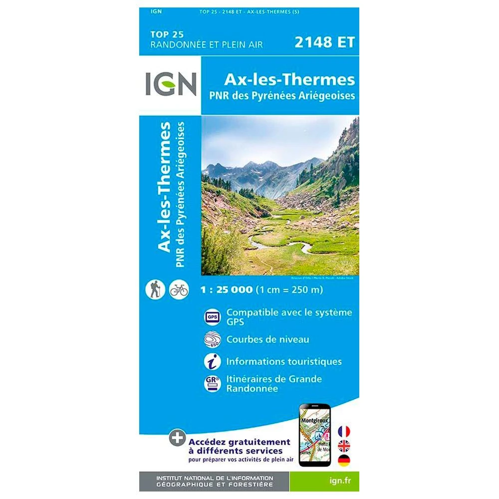 Carte IGN 2148ET Ax-les-Thermes PNR Des Pyrénées Ariégeoises 3 Carte IGN 2148ET Ax-les-Thermes PNR Des Pyrénées Ariégeoises