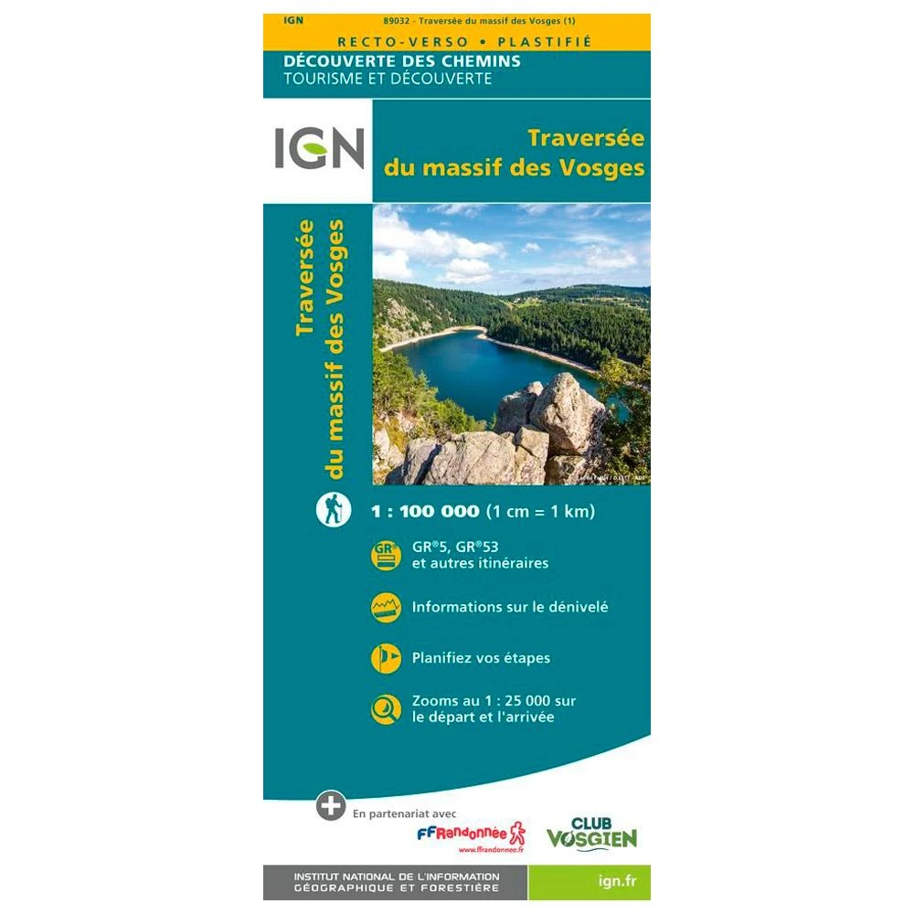 Carte IGN La Traversée Des Vosges 3 Carte IGN La Traversée Des Vosges