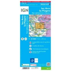 Carte IGN 3532ETR Les Arcs, La Plagne, Parc National De La Vanoise - Résistante -Randonnée Et Camping a46a4e062f272208601bd02c755724f40911f588 H230IGNBIV355954 0IGN0211051 2