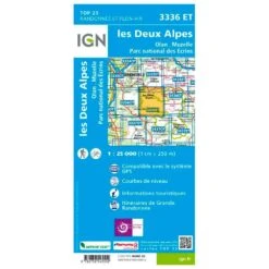 Carte IGN 3336ET Les Deux Alpes, Olan, Muzelle, Parc National Des Ecrins -Randonnée Et Camping ad48a6cb94b35402a3728b17ceb883c1f236f326 H230IGNBIV355942 0IGN0211027 2