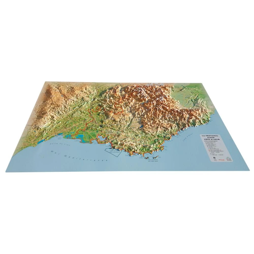 Carte 3D 3DMAP La Provence-Alpes-Côte-d'Azur 3 Carte 3D 3DMAP La Provence-Alpes-Côte-d'Azur