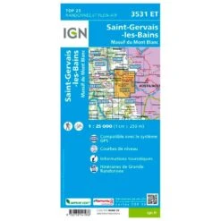 Carte IGN 3531ET Saint-Gervais-les-Bains, Massif Du Mont Blanc -Randonnée Et Camping b446892b3f5eba3778c32d442d6641b0e7821950 H230IGNBIV355927 0IGN0210900 2
