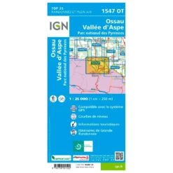 Carte IGN 1547OT Ossau, Vallée D'Aspe, Parc National Des Pyrénées -Randonnée Et Camping b6f4598bed85767f4a4992debc3edd8c9da77cc0 H230IGNBIV348996 0IGN0211227 2