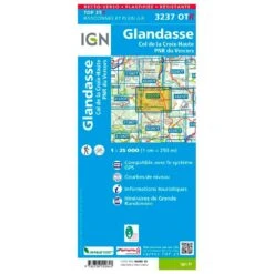 Carte IGN 3237OTR Glandasse, Col De La Croix-Haute, PNR Du Vercors - Résistante -Randonnée Et Camping bfa45cd2d9eaa4773cf95fb460d696b5e535bfab H230IGNBIV356000 0IGN0211312 2