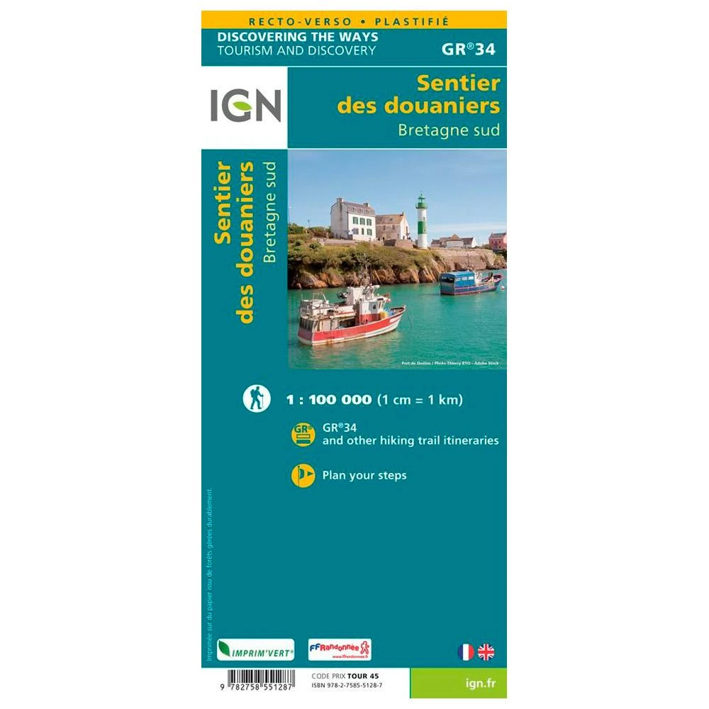 Carte IGN Le Sentier Des Douaniers Bretagne Sud 4 Carte IGN Le Sentier Des Douaniers Bretagne Sud – Image 2
