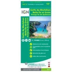 Carte IGN Golfe Du Morbihan Belle-Ile Et Groix Presqu'île De Quiberon