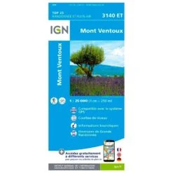 Carte IGN 3140ET Mont Ventoux