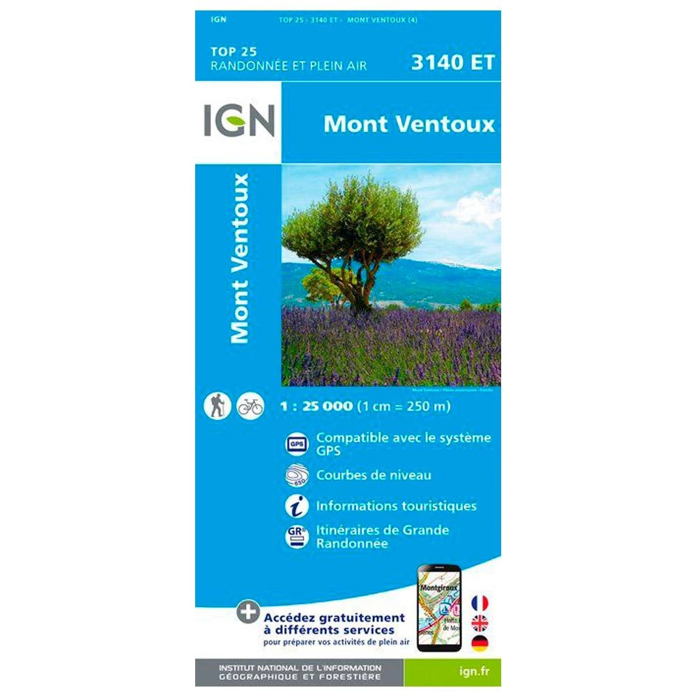 Carte IGN 3140ET Mont Ventoux 3 Carte IGN 3140ET Mont Ventoux