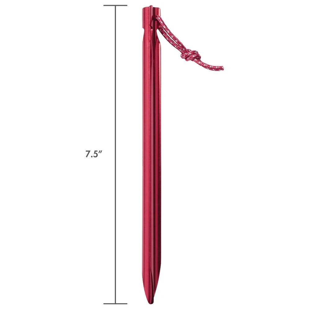 Piquet De Tente Msr Gear Groundhog Stake Kit X6 Red 6 Piquet De Tente Msr Gear Groundhog Stake Kit X6 Red – Image 4