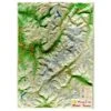 Carte 3D Geo Relief Le Massif Mont Blanc