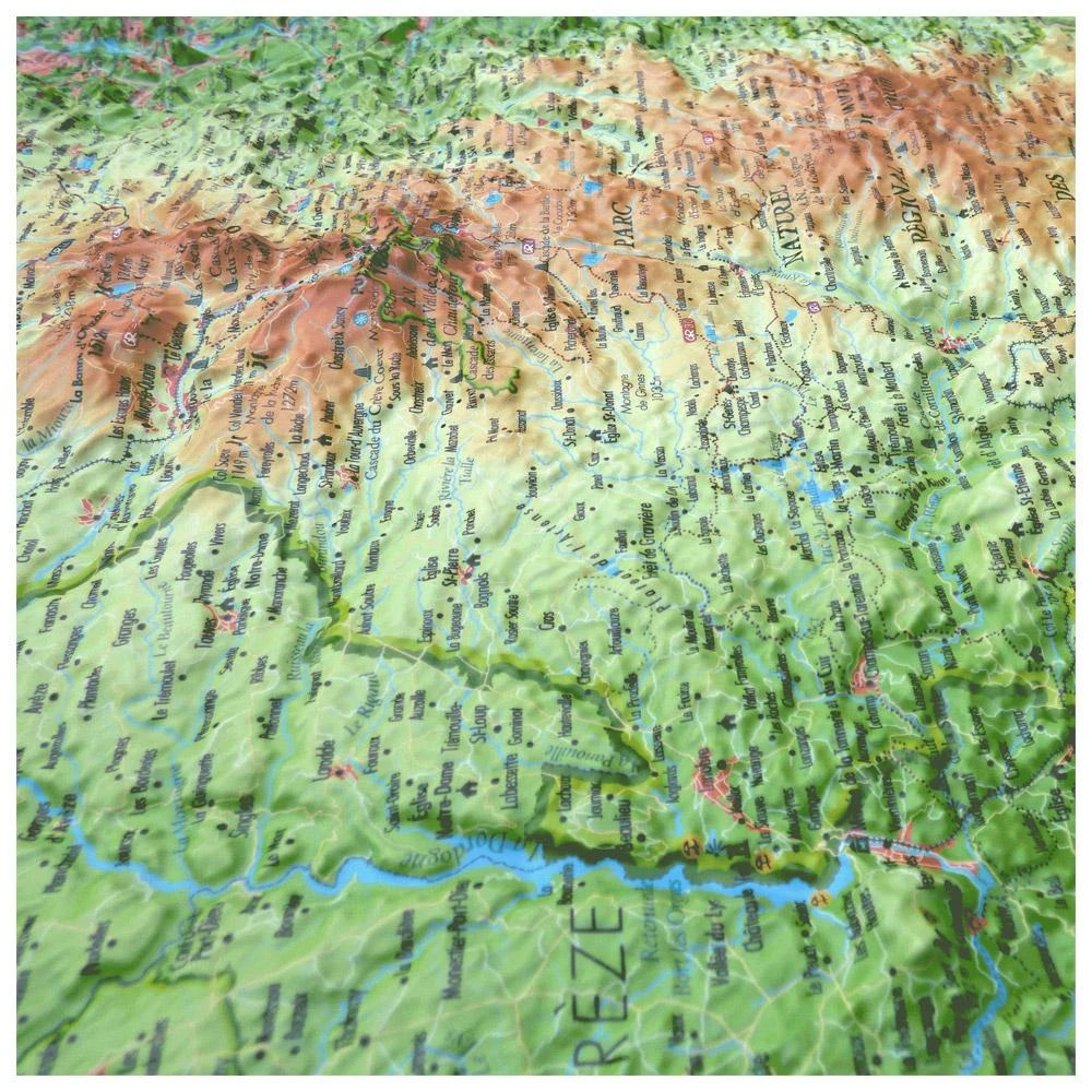 Carte 3D 3DMAP Le Parc Naturel Régional Des Volcans D'Auvergne 7 Carte 3D 3DMAP Le Parc Naturel Régional Des Volcans D'Auvergne – Image 5