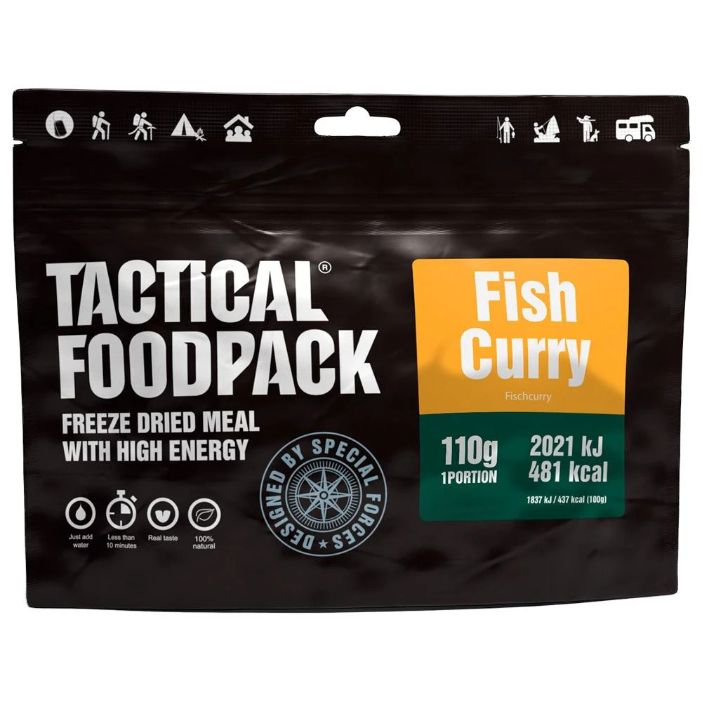 Repas Lyophilisé Tactical Foodpack Curry De Poisson 110g 3 Repas Lyophilisé Tactical Foodpack Curry De Poisson 110g